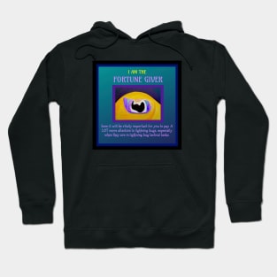 Underwater Fortune Giver - Cuttlefish Eye with Lightning Bug Fortune Hoodie